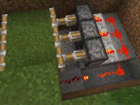 我的世界0.15活塞陷阱制作教程