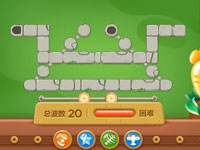 保卫萝卜3公园第8关视频 公园第8关金萝卜视频