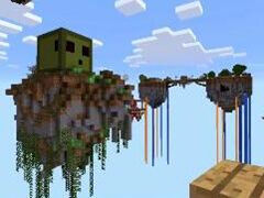 哲爷和成哥PE神器空岛求存20 烈焰怪岛