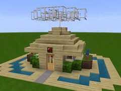 我的世界老旅建筑教学：夏日清爽屋