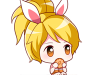【萌头像】吃月饼的兔女郎·花木兰