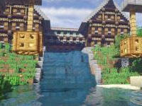 我的世界手游二战战场神还原 战火纷飞的夜晚