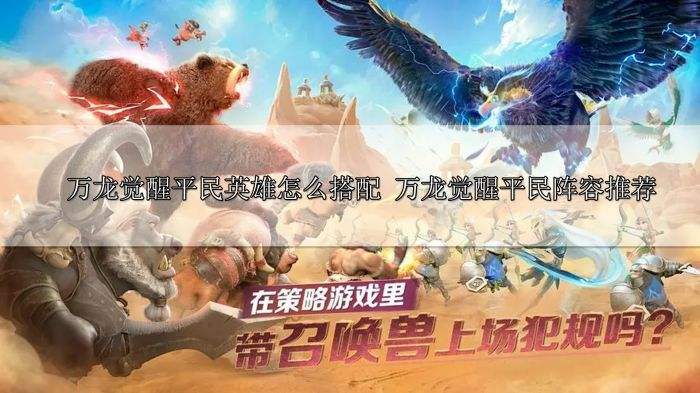 万龙觉醒平民英雄怎么搭配 万龙觉醒平民英雄推荐