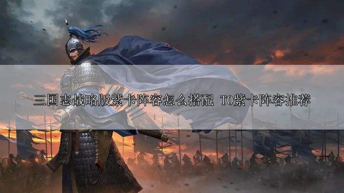 三国志战略版紫卡阵容怎么搭配 T0紫卡阵容推荐