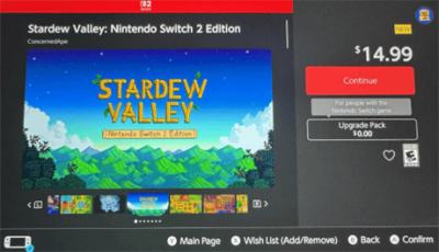 《星露谷物语》Switch2版悄然上架！NS老玩家可免费升级