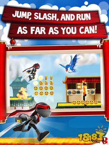 经典续作《忍者跳跃:屋顶狂奔》现已登陆