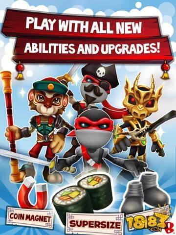 经典续作《忍者跳跃:屋顶狂奔》现已登陆