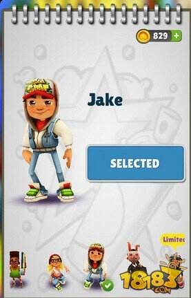 地铁跑酷人物--Jake