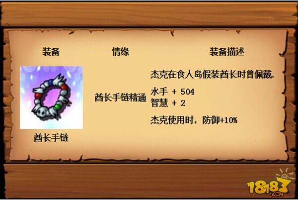 加勒比海盗OL乌哄隆装备介绍