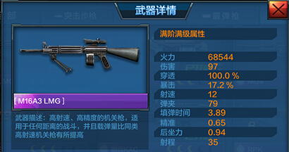 全民突击M16A3怎么样 M16A3实用性解析