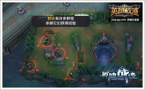 英雄战迹野区怪物分布图 经验获取详解