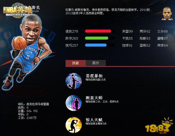 NBA英雄S级控卫全面分析