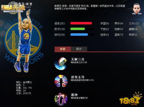 NBA英雄S级控卫全面分析