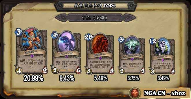 炉石传说TGT版本最常用中立卡牌汇总