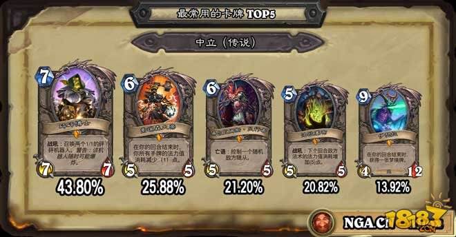 炉石传说TGT版本最常用中立卡牌汇总