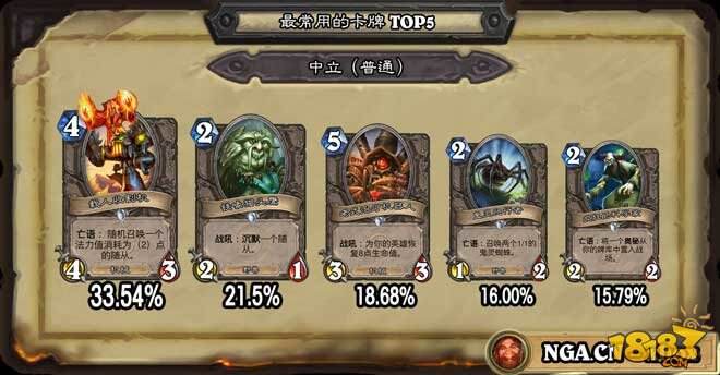炉石传说TGT版本最常用中立卡牌汇总