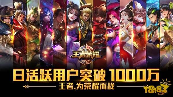 王者荣耀日活跃突破1000万 大魔王Faker献出荣耀处女秀