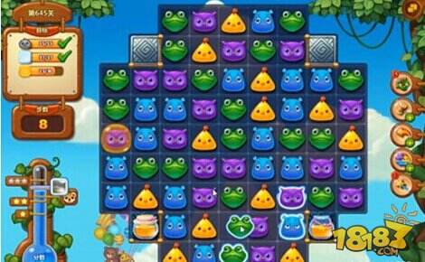 开心消消乐645关布局介绍与关卡分析
