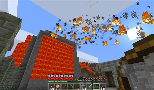 VR版《我的世界》游戏截图 原汁原味的像素风格