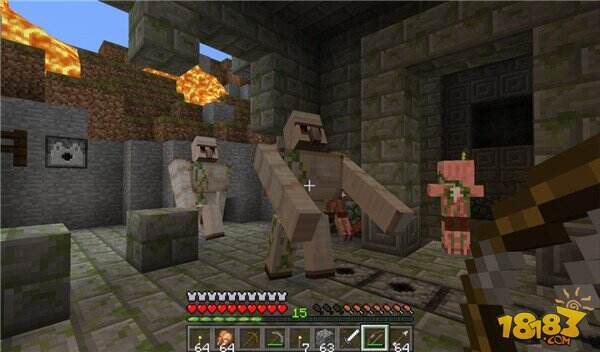 VR版《我的世界》游戏截图 原汁原味的像素风格