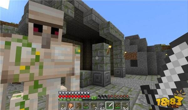 VR版《我的世界》游戏截图 原汁原味的像素风格