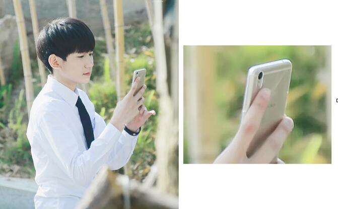 tfboys王源使用oppor9真机图支持正面指纹识别