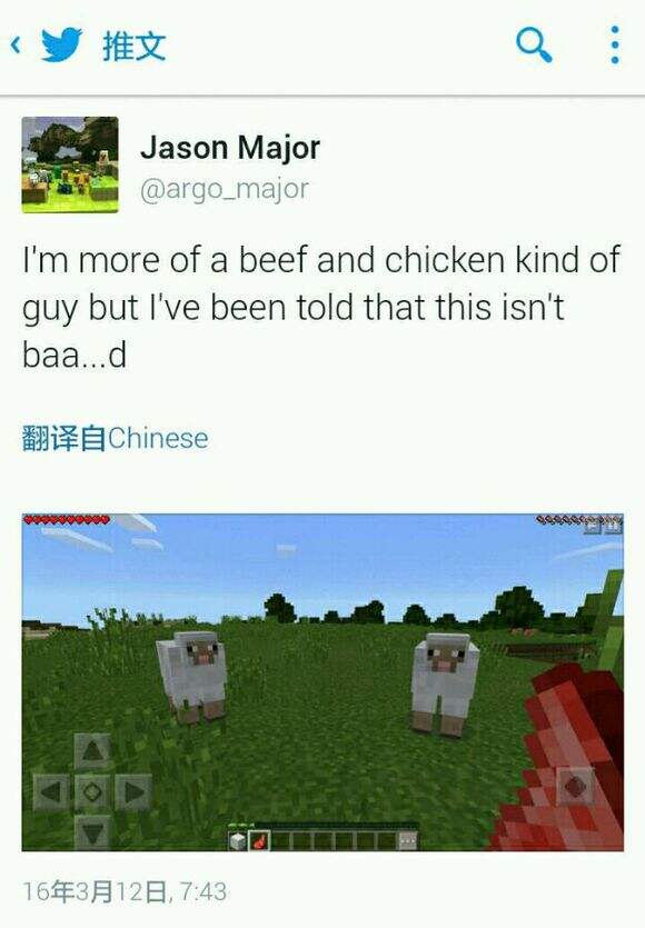 我的世界羊肉？我的世界手机版将更新