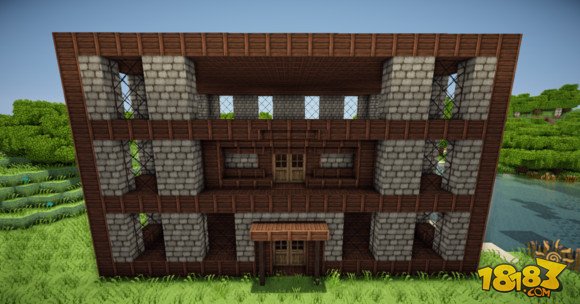 我的世界建筑教学：三层小旅馆建造方法