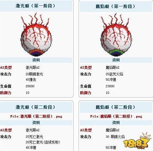 泰拉瑞亚双子邪眼打法 BOSS双子邪眼属性