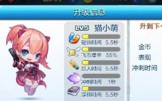 天天酷跑3D猫小萌技能 新角色猫小萌预测