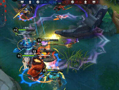 孙尚香收割模式启动 16强幻月VS华竞实况