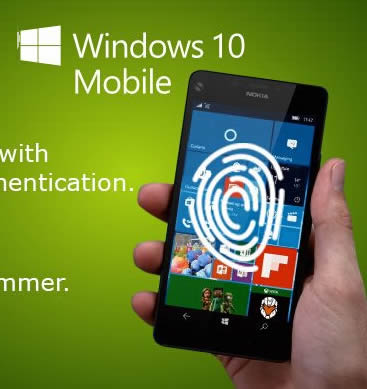 Win10 Mobile手机将增加指纹识别支持