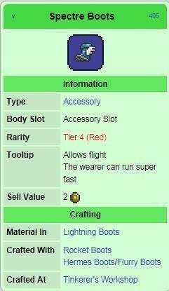 泰拉瑞亚幽灵之靴作用和属性详解 幽灵之靴怎么获得