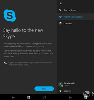 Win10 Mobile Skype UWP预览版下载泄露