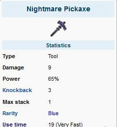 泰拉瑞亚噩梦镐ID和获得方法详细介绍