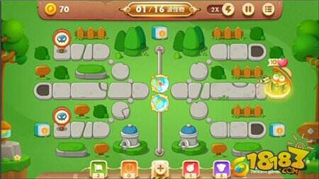 保卫萝卜3冒险模式公园第49关金萝卜攻略