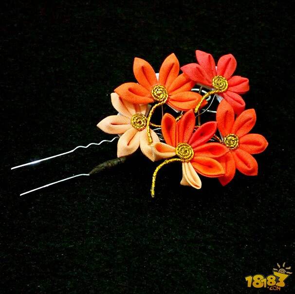 阴阳师周边饰品：青行灯衍生细工花簪