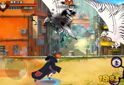 火影忍者手游佩恩天道技能演示 超高战力秒杀