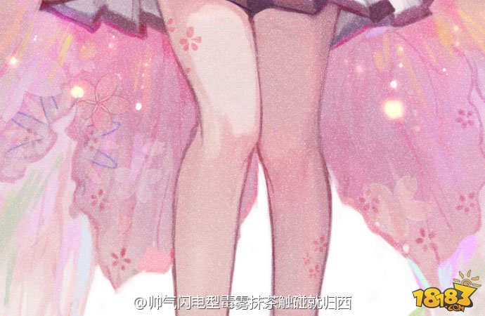 玩家手绘作品：桃花妖新皮肤春暖花开