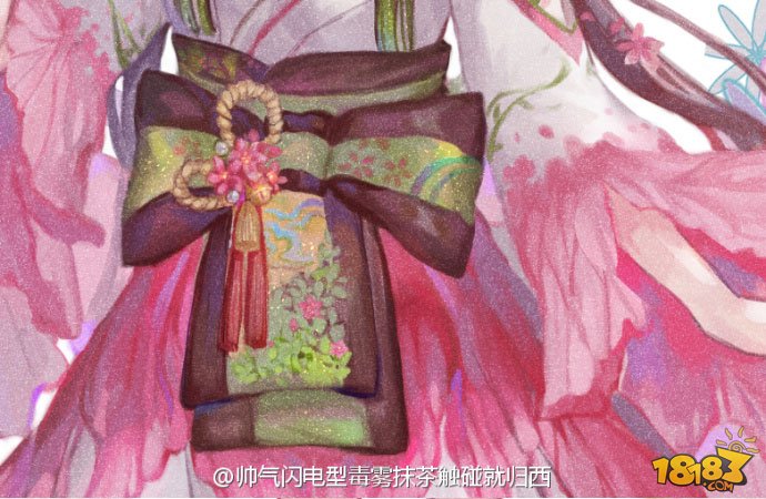 玩家手绘作品：桃花妖新皮肤春暖花开