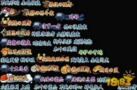 火影忍者手游最新称号曝光 新版称号一览