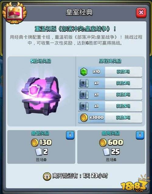 回到过去《皇室战争》一周年经典挑战限时开启