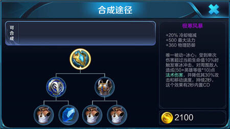 【极寒风暴装备解析】首先来介绍一下极寒风暴的属性: 20%冷却缩减