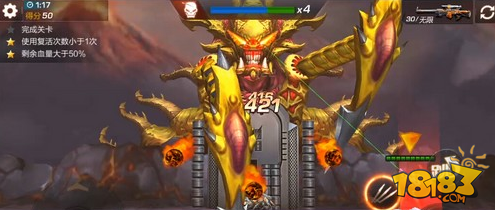 魂斗罗归来boss阴兽魔神像通关打法技巧