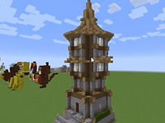 我的世界老旅建筑教学：雷霆塔