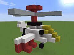 我的世界老旅建筑教学：直升机