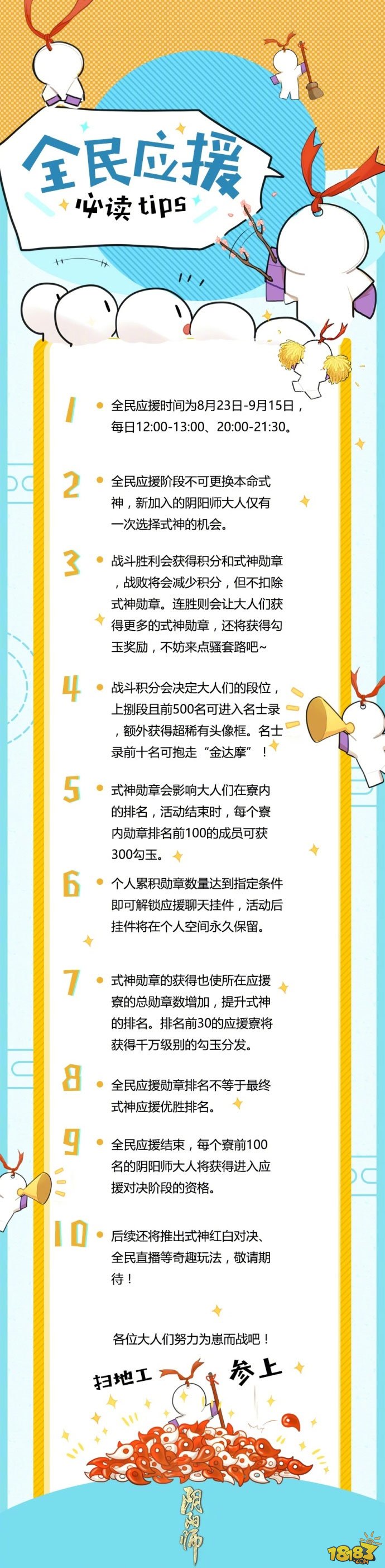 一图流：集结为崽而战全民应援必读tips