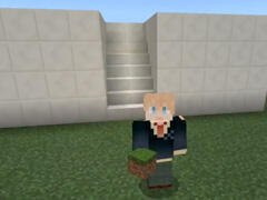 <b>梦轩红石创意学堂 超简单的楼梯隐藏门</b>