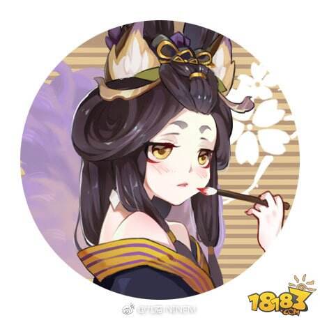 玉藻前双皮肤同人作品：玉总的头像来了