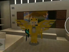 夢軒紅石創意學堂 電視機隱藏門